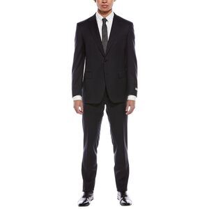 Canali Mens  2Pc Wool Suit, Navy